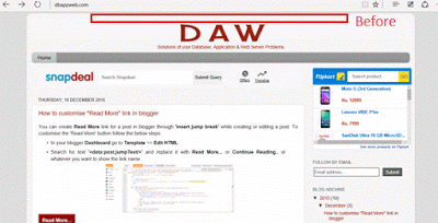 How to reduce space above the Title in Blogger 2