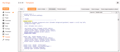 How to reduce space above the Title in Blogger 1