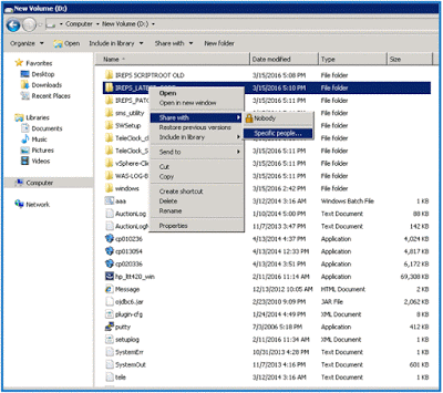 Windows Server 2008 File/Folder Sharing 1